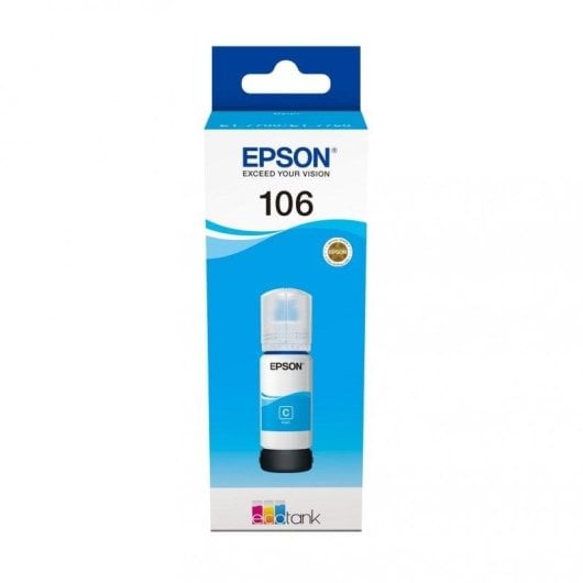 Botella de Tinta Original Epson 106 Cian para EcoTank