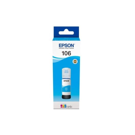 Botella de Tinta Original Epson 106 Cian para EcoTank
