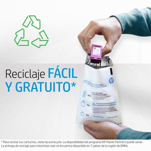 Cartuchos Tinta Original HP 301XL Tricolor Pack 2 Unidades
