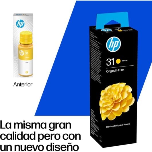 HP 31 70-ml Yellow Original Ink Bottle Originale