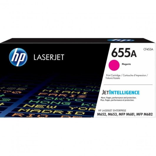 Cartucho de Toner Original HP 655A LaserJet Magenta