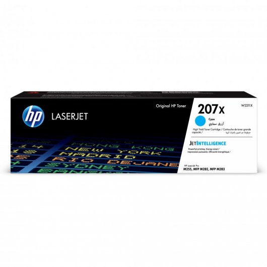 Tóner Original HP 207X Cian