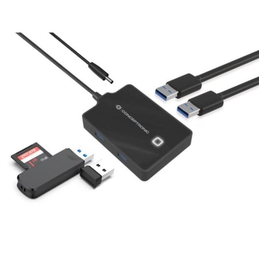 Conceptronic HUBBIES11B HUB 4 Puertos USB 3.0 Negro
