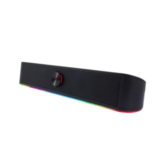 Barra de Som CoolBox DeepGaming 2.0 6W Bluetooth LED Compacta Preta