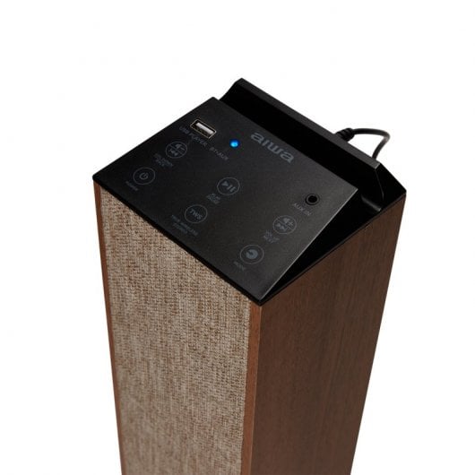 Aiwa TSBT-270 Altoparlante Bluetooth Sound Tower 50W Legno