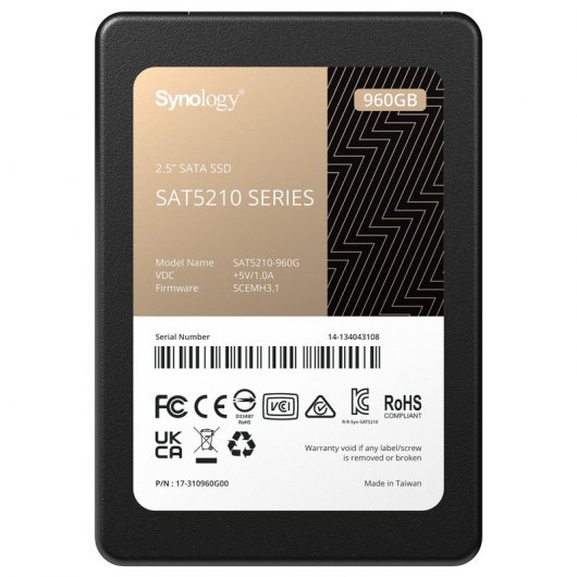Synology SSD 2.5” SATA 960GB 2.5" 960 Go Série ATA III