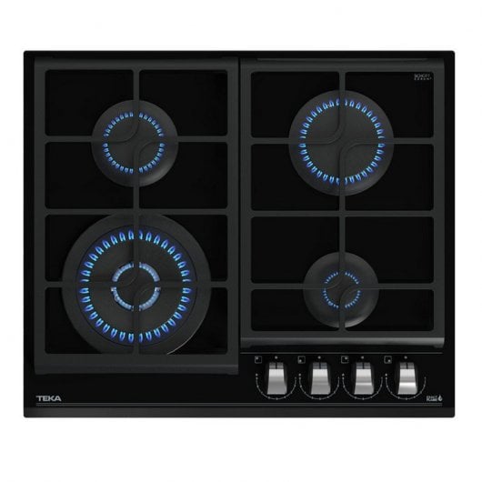 Teka GZC 64320 XB Plaque Gaz Butane 4 Zones 60cm Verre Noir