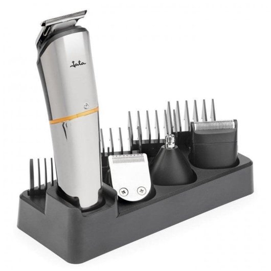 Máquina de Cortar Cabelo Multifunções Jata JBCP3305 Sem Fios 99min 5 Comprimentos 9 Pentes À Prova de Água Carga Rápida