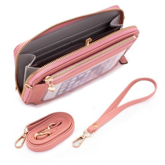 Coole Universal-Tasche, horizontal, bis zu 6,7 Zoll, Pink