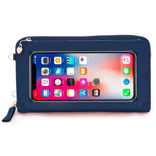 Cool Universal Bag Housse horizontale jusqu'à 6,7" Bleu marine