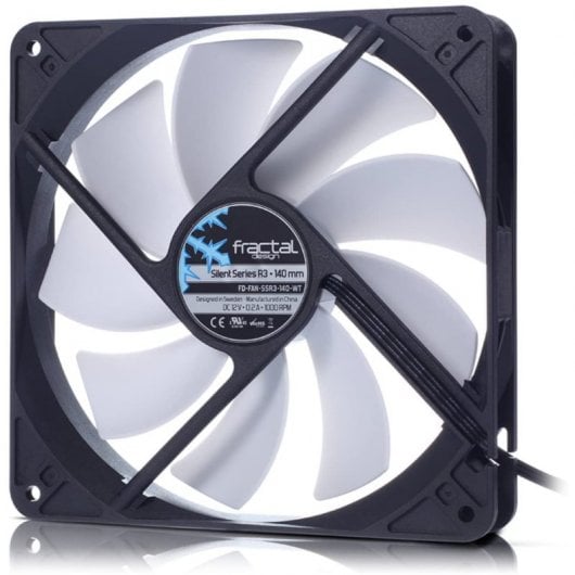Fractal Design Silent Series R3 Ventoinha 140mm Preta/Branca
