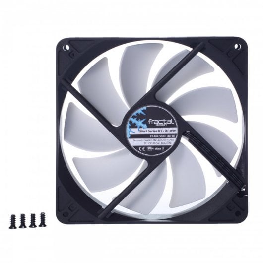 Fractal Design Silent Series R3 Ventoinha 140mm Preta/Branca