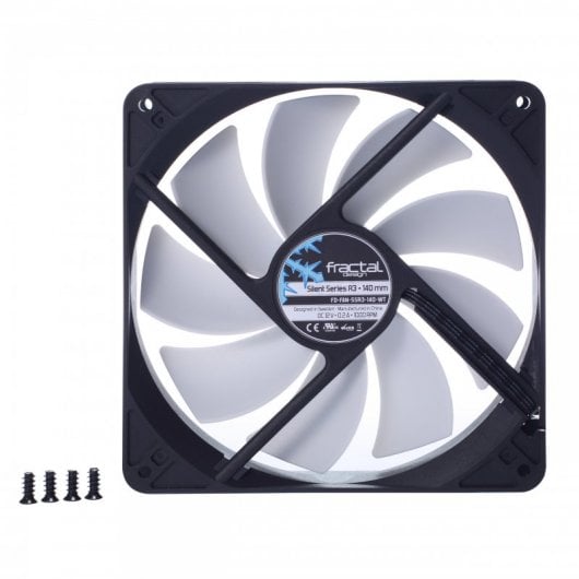 Ventola Fractal Design Silent Series R3 da 140 mm Nero/Bianco