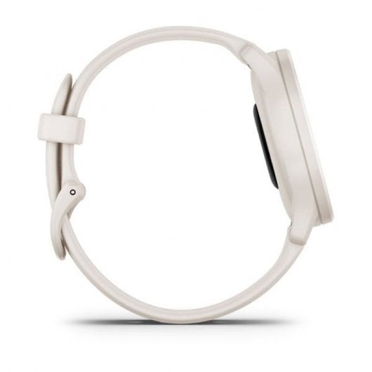 Montre connectée Garmin Vívomove Sport blanche avec détails dorés clairs