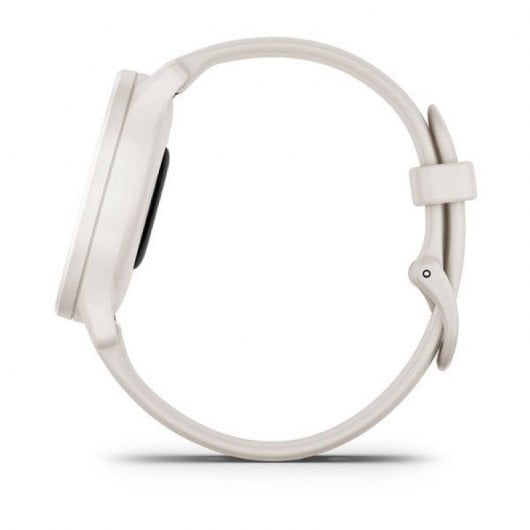 Montre connectée Garmin Vívomove Sport blanche avec détails dorés clairs
