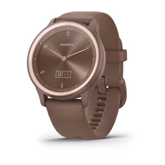 Garmin vívomove Sport Bluetooth GPS 40mm OLED Cacao Peach Gold Wasserdicht 5ATM SpO2 Herzfrequenz