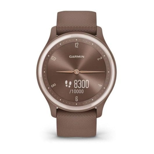 Garmin vívomove Sport Bluetooth GPS 40mm OLED Cacao Peach Gold Wasserdicht 5ATM SpO2 Herzfrequenz
