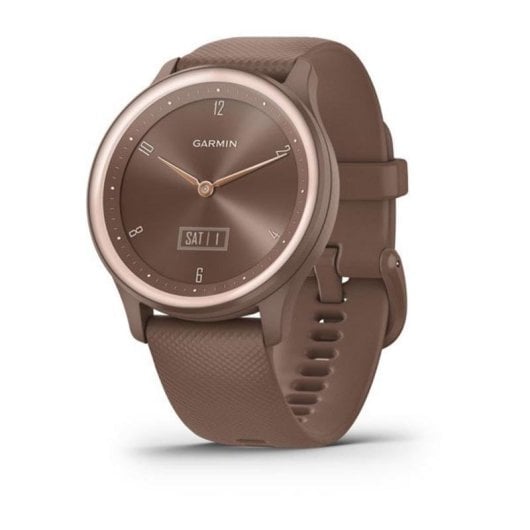 Garmin vívomove Sport Bluetooth GPS 40mm OLED Cacao Peach Gold Wasserdicht 5ATM SpO2 Herzfrequenz