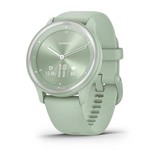 Garmin Vívomove Sport Bluetooth GPS 40mm OLED Vert Menthe Étanche 5ATM Pulsomètre SpO2