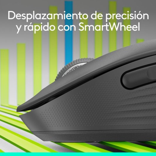Logitech Signature M650 Ratón Bluetooth para Manos Pequeñas a Medianas, Clics Silenciosos Gris