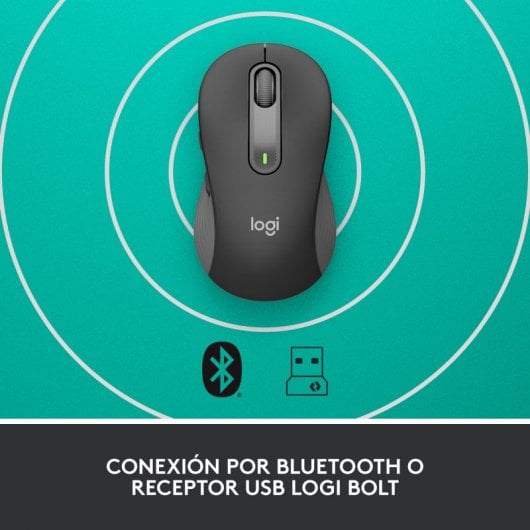 Logitech Signature M650 mouse Mano destra RF senza fili + Bluetooth Ottico 2000 DPI Grigio