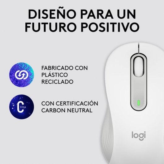 Logitech Signature M650 mouse Mancino RF senza fili + Bluetooth Ottico 2000 DPI Bianco