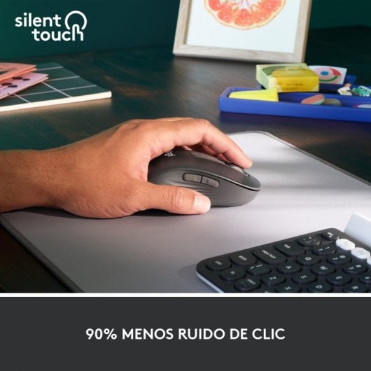 Logitech Signature M650 L Left Ratón Óptico Inalámbrico para Zurdos 2000DPI Gris