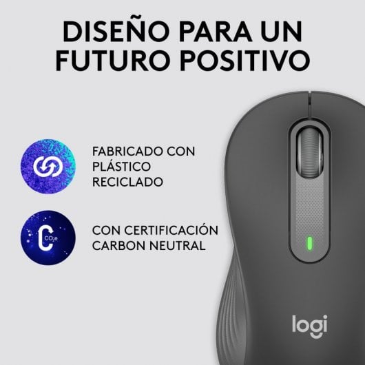 Logitech Signature M650 L Left Ratón Óptico Inalámbrico para Zurdos 2000DPI Gris