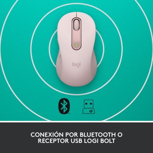 Souris optique sans fil Logitech Signature M650 L 2000DPI Rose