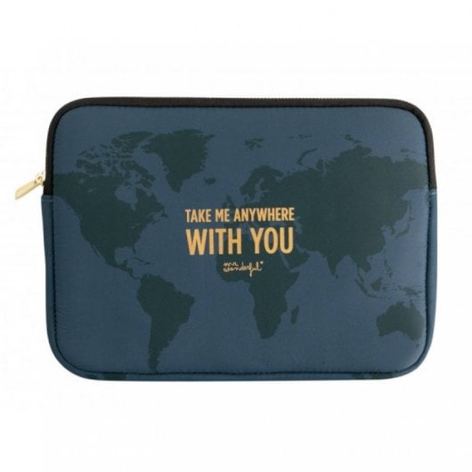 Custodia per mappa del mondo Mr Wonderful per laptop da 11".