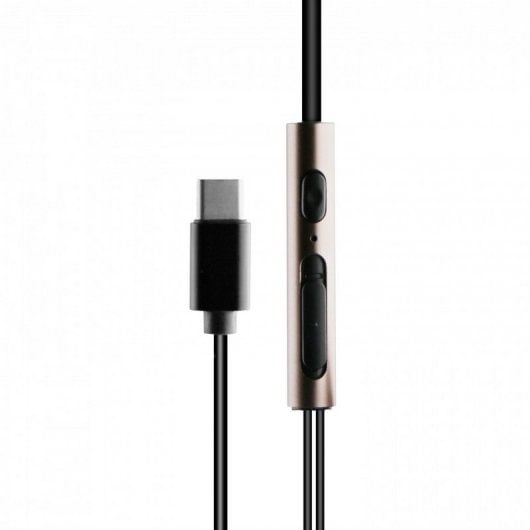 Muvit M1C Auriculares Estéreo Magnéticos USB Tipo C Pretos