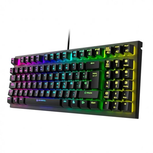 Newskill Chronos TKL Teclado Mecânico Gaming RGB Switch Brown