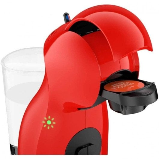 Cafeteira Cápsulas DeLonghi Piccolo XS 0,8L 15 bar Auto-Off Compacta Vermelha