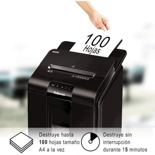 Destructeur de papier Fellowes Automax 100M 23L