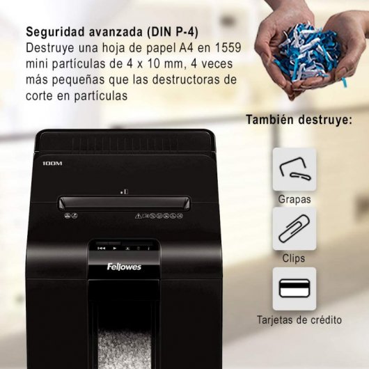 Destructeur de papier Fellowes Automax 100M 23L