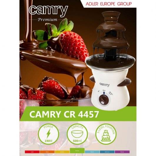 Camry CR 4457 Fonte de Chocolate 190W Branca