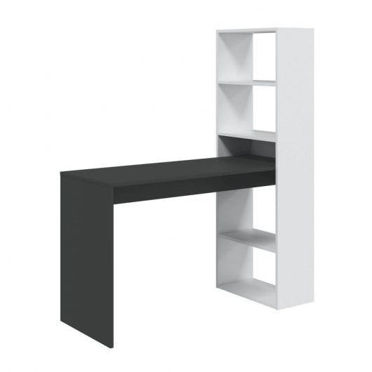 Habitdesign Duplo Mesa de Escritorio con Estantería