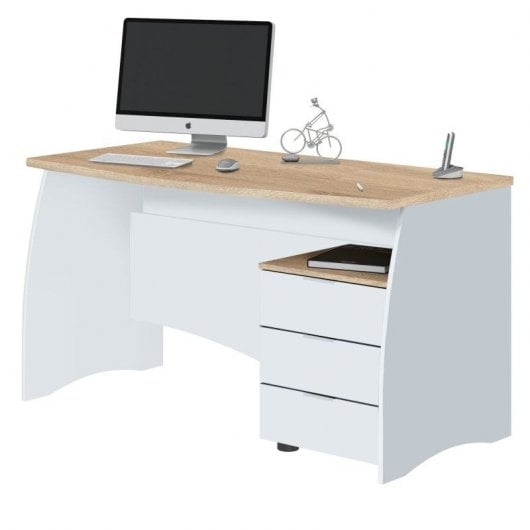 Habitdesign Stil Buc Mesa de Escritorio 3 Cajones