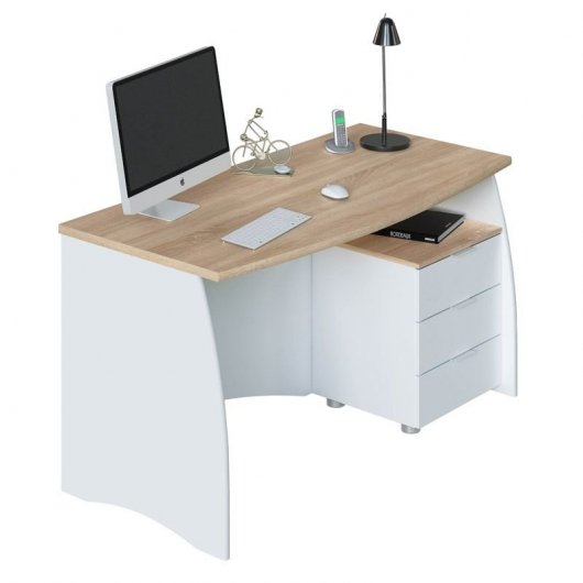 Habitdesign Stil Buc Mesa de Escritorio 3 Cajones