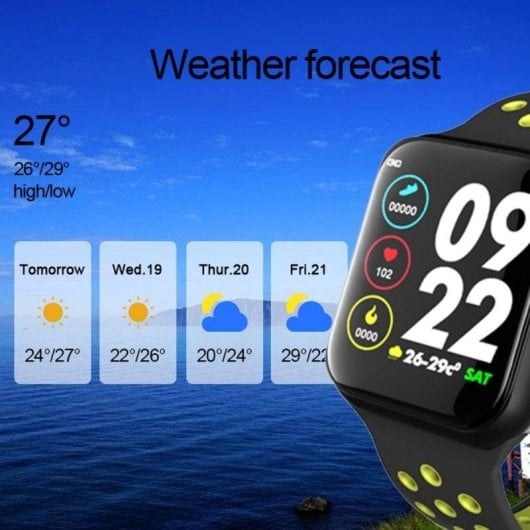 Klack LK8 Bluetooth Smartwatch Caixa e Pulseira Cinza Monitorização de Sono