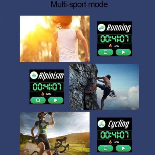 Klack LK8 Bluetooth Smartwatch Caixa e Pulseira Cinza Monitorização de Sono