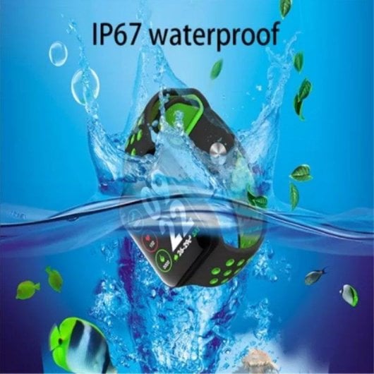 Klack LK8 Bluetooth Smartwatch Caixa e Pulseira Cinza Monitorização de Sono