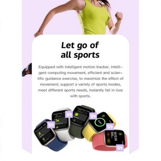Klack WK9 Reloj Smartwatch Rosa