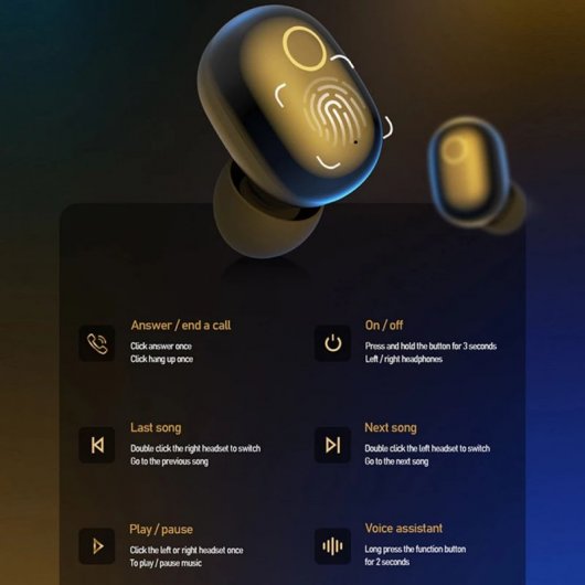 Klack AK10S Auriculares Inalámbricos Negro