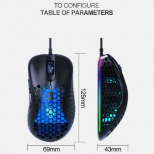 Klack GK540 Rato Gaming RGB Preto
