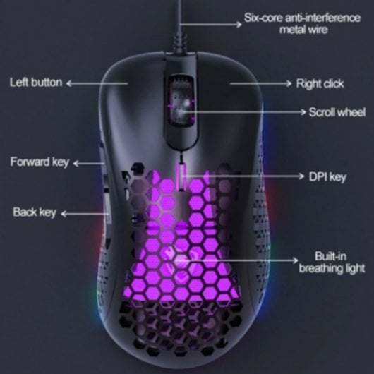 Klack GK540 Rato Gaming RGB Preto
