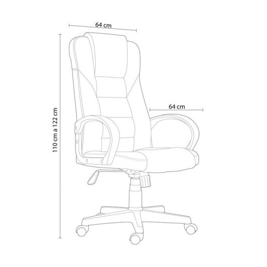 Adec Lawyer Silla Oficina Negra