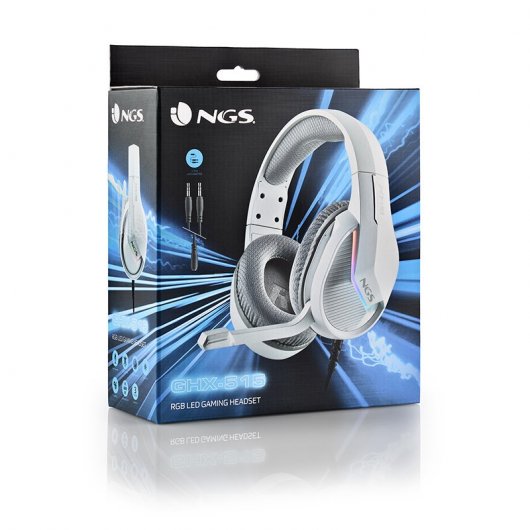 NGS GHX-515 Auriculares Gaming RGB Multiplataforma Blancos