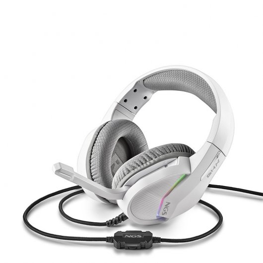 NGS GHX-515 Auriculares Gaming RGB Multiplataforma Blancos