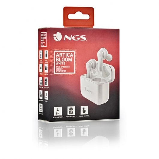 NGS Artica Bloom Auriculares Bluetooth TWS Blancos